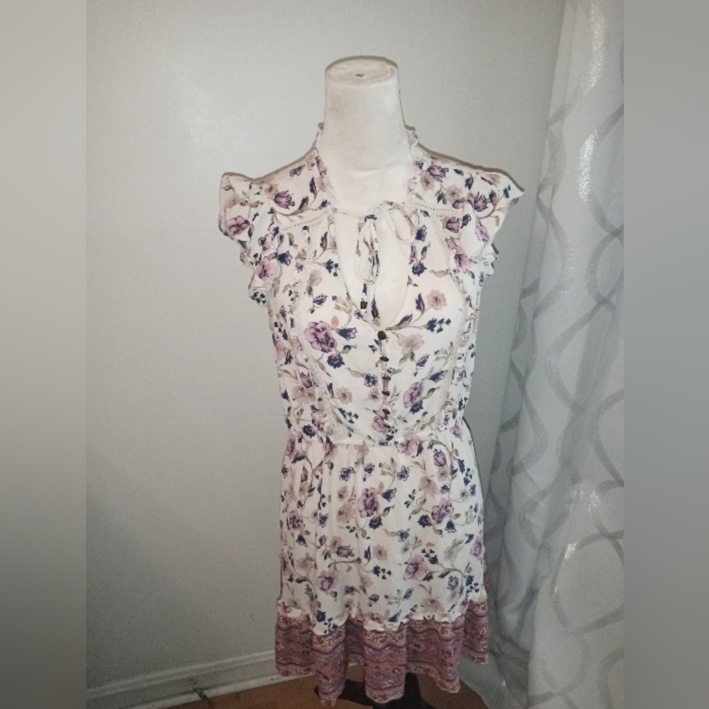 Xhiliration floral shabby chic, boho dress - Picture 2 of 10
